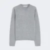 Cashmere yarn sweater, light grey Cashmere yarn sweater, light grey