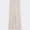 Cashmere yarn trousers, beige
