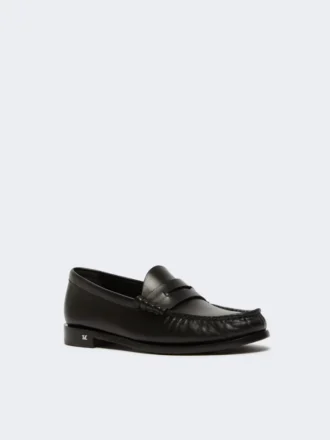 Classic leather moccasins, black