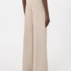 Compact jersey trousers, sand