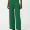 Cotton and linen 5-pocket trousers, green