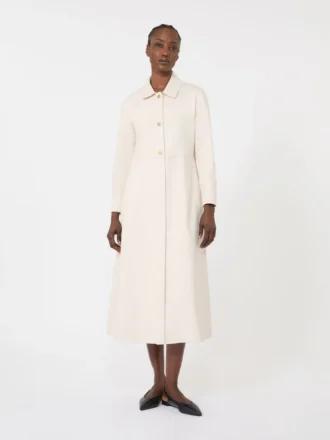 Cotton bull denim shirt dress, sand