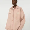 Cotton canvas workwear jacket, pink