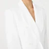 Cotton crepe canvas blazer, optical white Cotton crepe canvas blazer, optical white