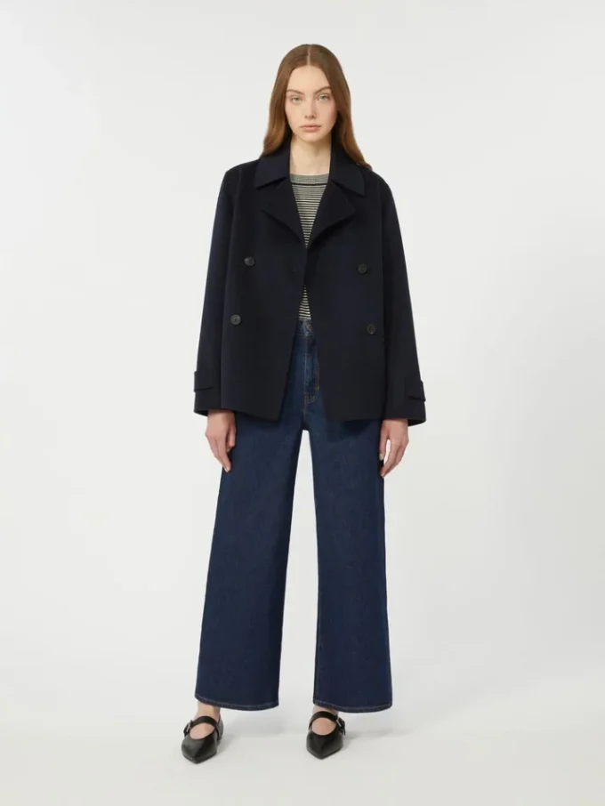 Cotton crew-neck sweater, navy Cotton crew-neck sweater, navy