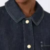 Cotton denim shirt, ultramarine