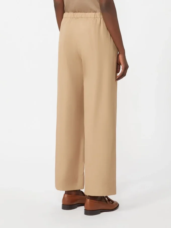 Cotton drawstring trousers, desert
