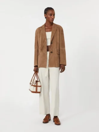 Cotton drawstring trousers, ice