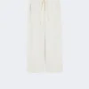 Cotton drawstring trousers, ice