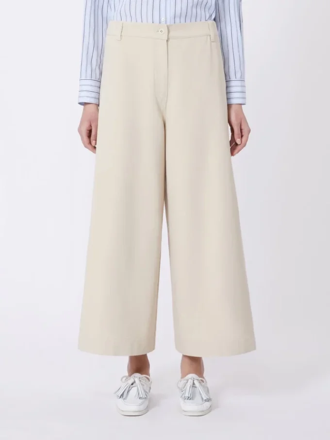Cotton drill trousers, sand