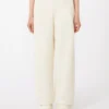 Cotton fleece trousers, ivory Cotton fleece trousers, ivory