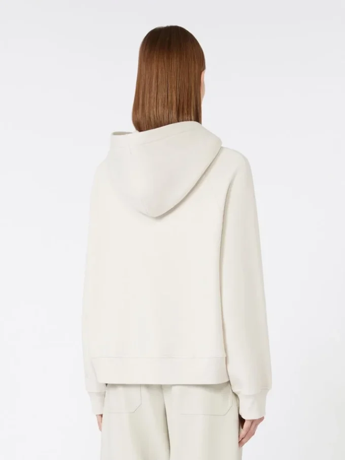 Cotton jersey sweatshirt, sand