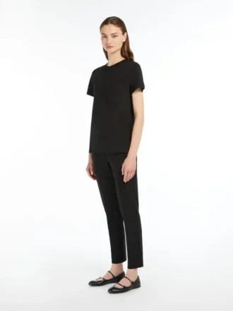 Cotton jersey t-shirt, black
