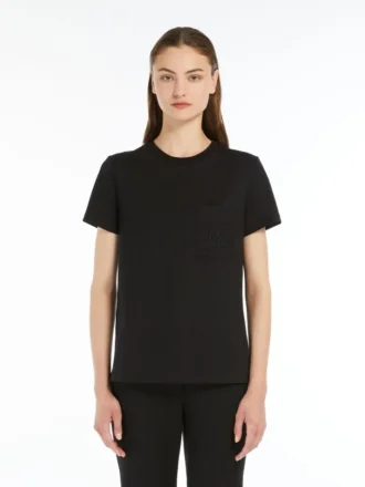 Cotton jersey t-shirt, black
