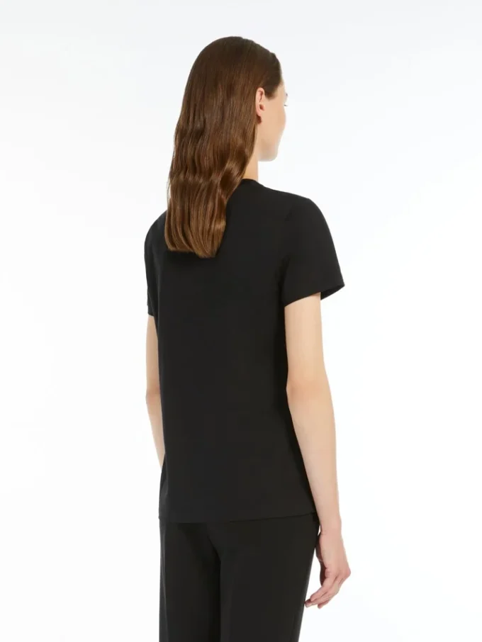 Cotton jersey t-shirt, black