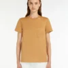 Cotton jersey t-shirt, camel