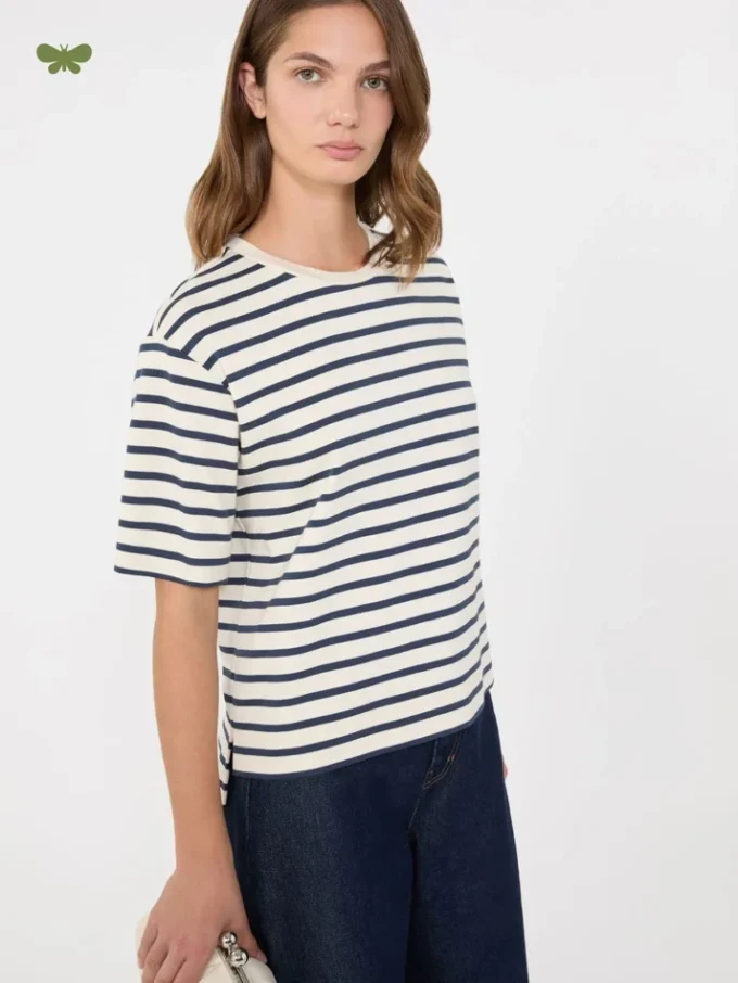 Cotton jersey t-shirt, ecru