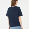 Cotton jersey t-shirt, navy