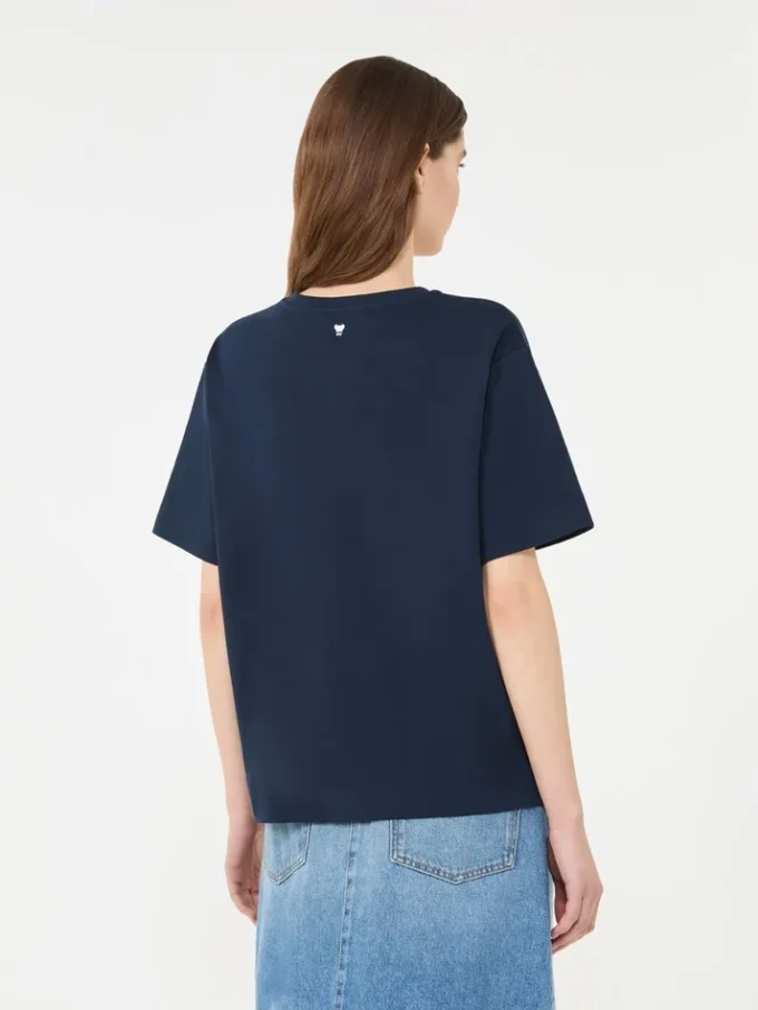 Cotton jersey t-shirt, navy