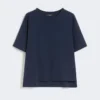 Cotton jersey t-shirt, navy