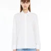 Cotton logo shirt, optical white