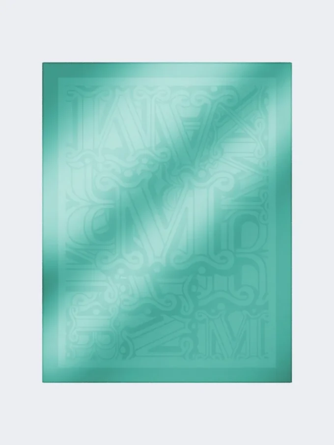 Cotton, modal and cashmere jacquard shawl, pastel green