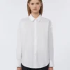 Cotton oxford shirt, white