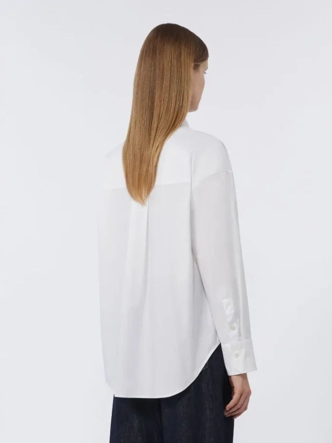 Cotton oxford shirt, white