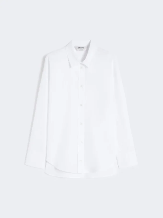 Cotton oxford shirt, white