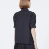 Cotton poplin shirt, black