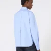 Cotton poplin shirt, light blue