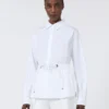 Cotton poplin shirt, optical white
