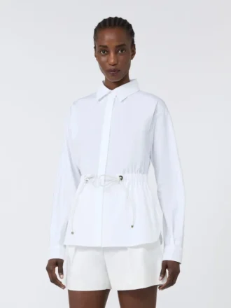 Cotton poplin shirt, optical white