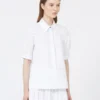 Cotton poplin shirt, optical white