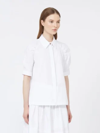 Cotton poplin shirt, optical white