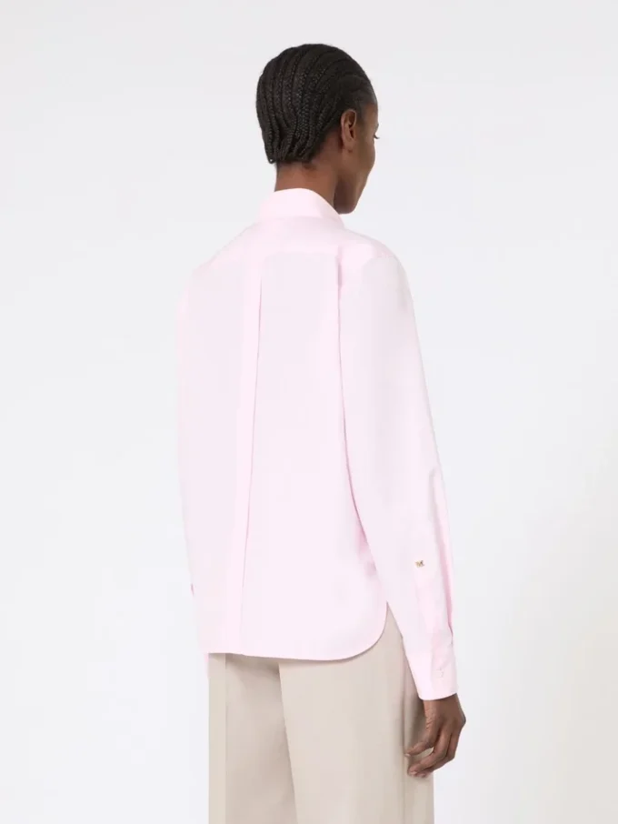 Cotton poplin shirt, pink