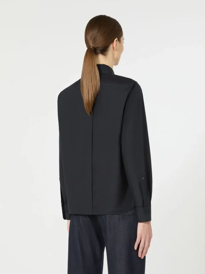 Cotton poplin shirt, ultramarine