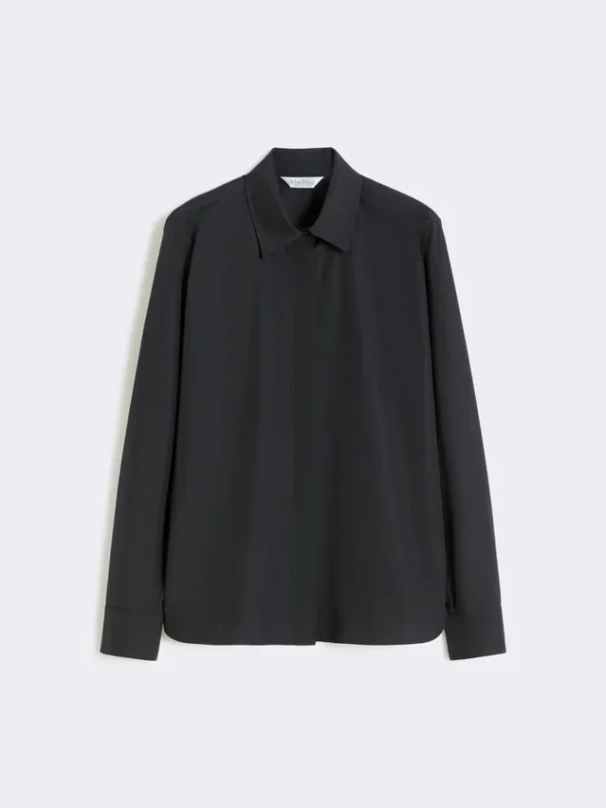 Cotton poplin shirt, ultramarine