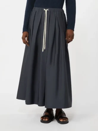 Cotton poplin skirt, ultramarine