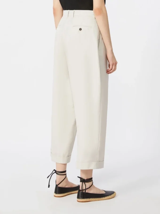 Cotton poplin trousers, ice Cotton poplin trousers, ice