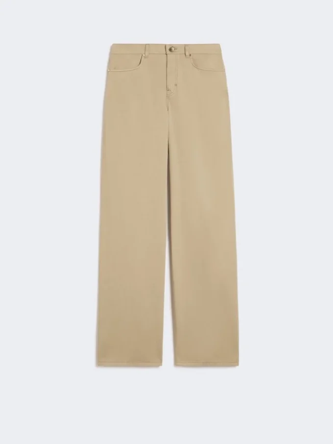 Cotton satin baggy trousers, colonial Cotton satin baggy trousers, colonial