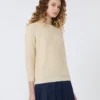 Cotton sweater, ecru