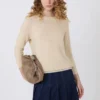 Cotton sweater, ecru