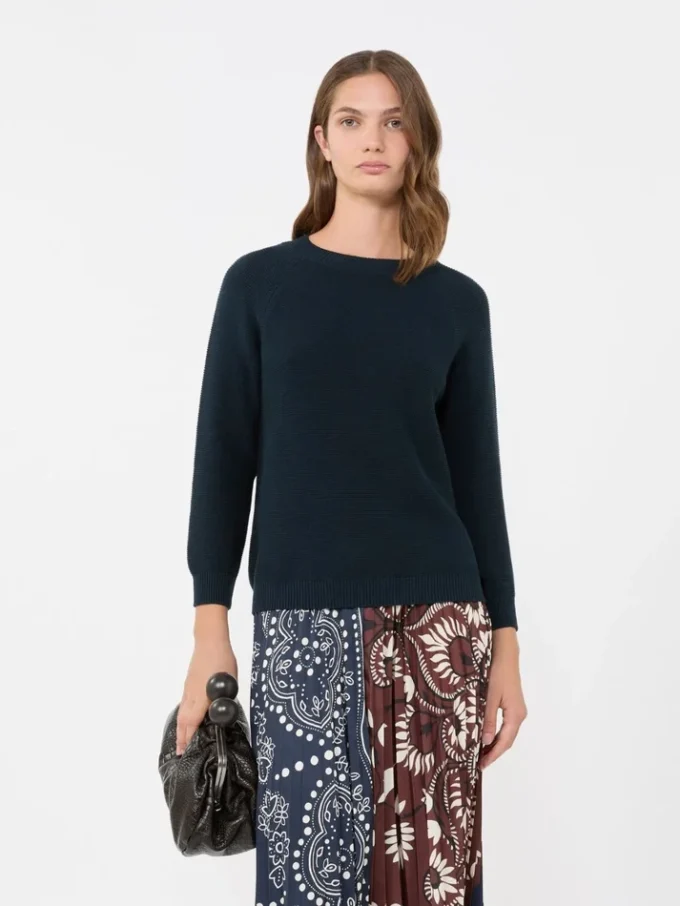 Cotton sweater, navy