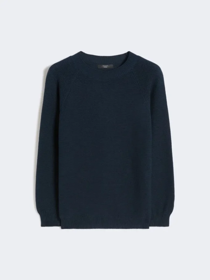 Cotton sweater, navy