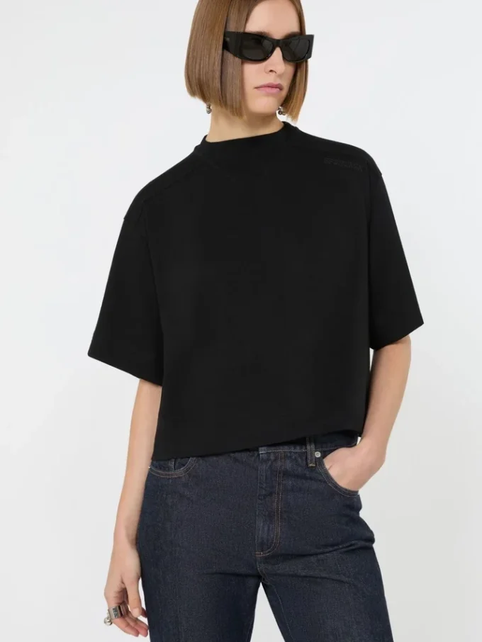 Cotton t-shirt, black