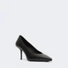 Court shoes in soft nappa leather, black