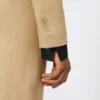 Cropped jacket in linen twill, camel Cropped jacket in linen twill, camel