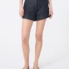 Denim-look cotton shorts, midnightblue