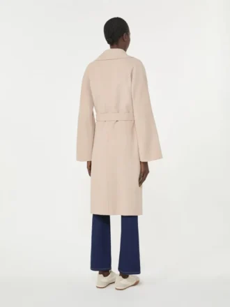 Double-faced wool-blend robe coat, sand Double-faced wool-blend robe coat, sand